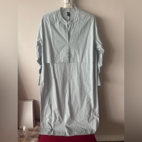 Light Blue Button-Up Dress - Picture 6 of 16